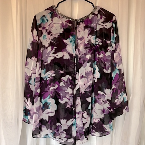 Jennifer Lopez Dramatic Romance Blouse XL - Picture 3 of 7